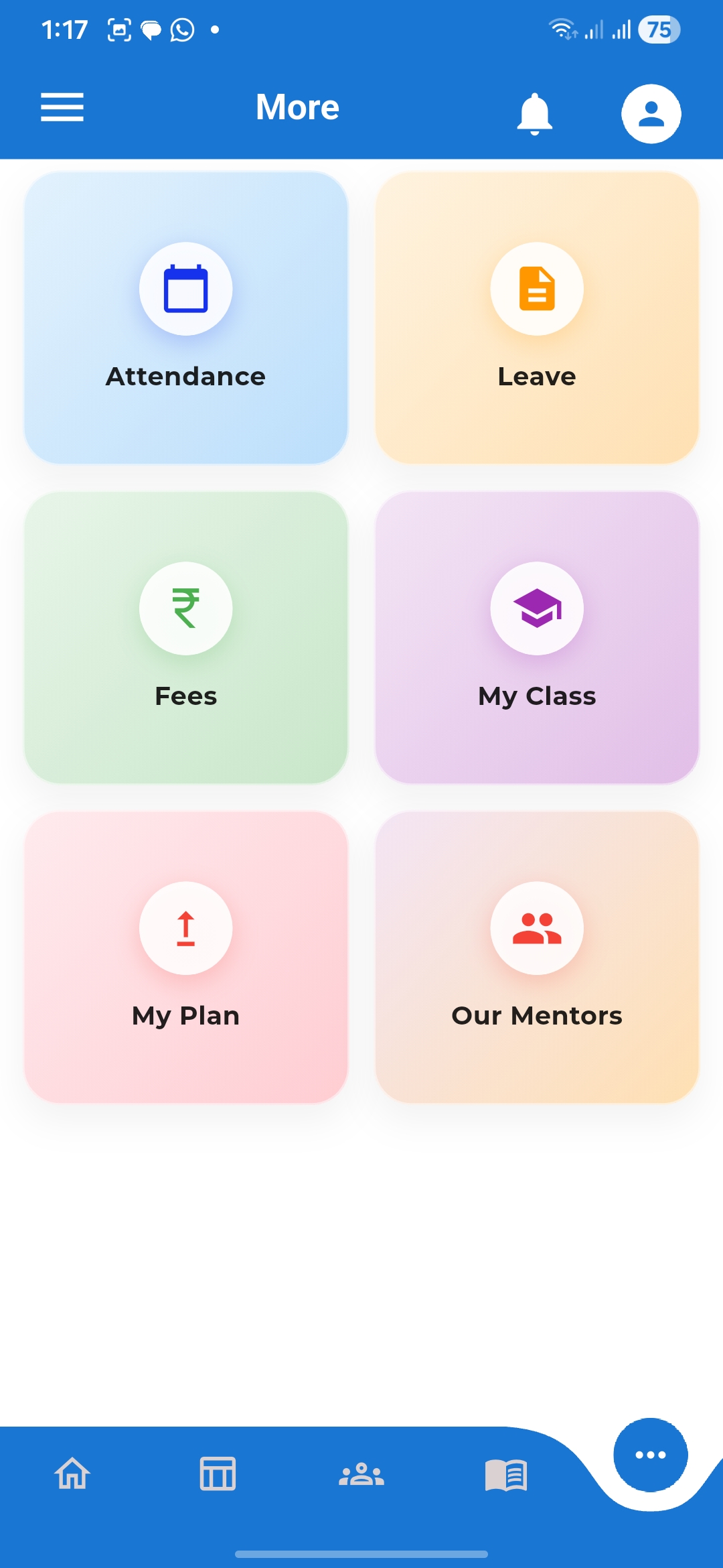 EDUORA main menu